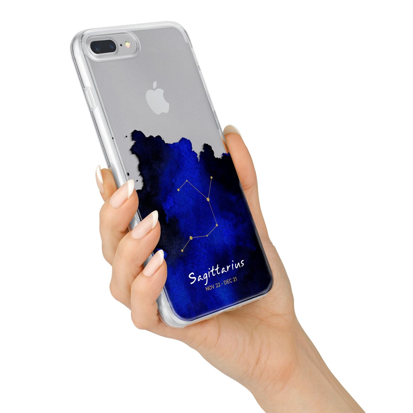 Personalised Zodiac Constellation Star Sign iPhone 7 Plus Bumper Case on Silver iPhone Alternative Image