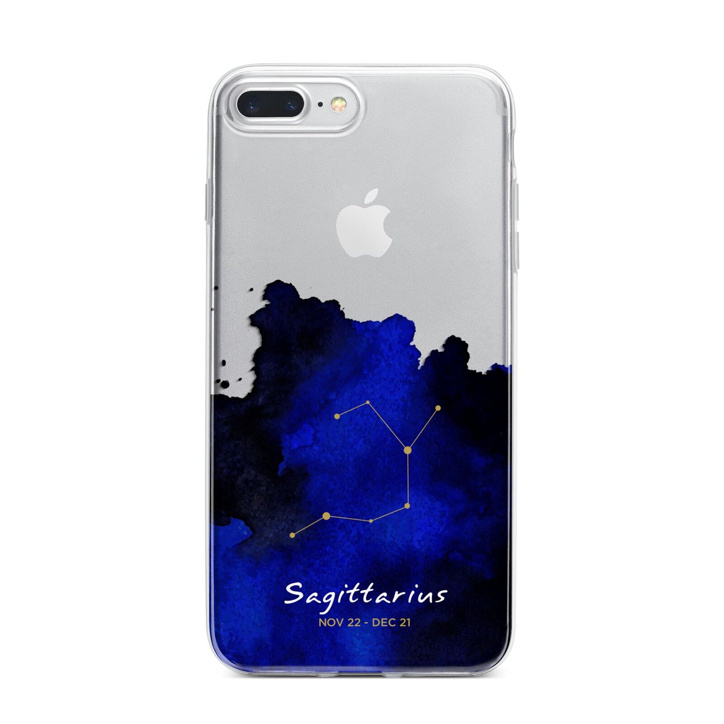Personalised Zodiac Constellation Star Sign iPhone 7 Plus Bumper Case on Silver iPhone