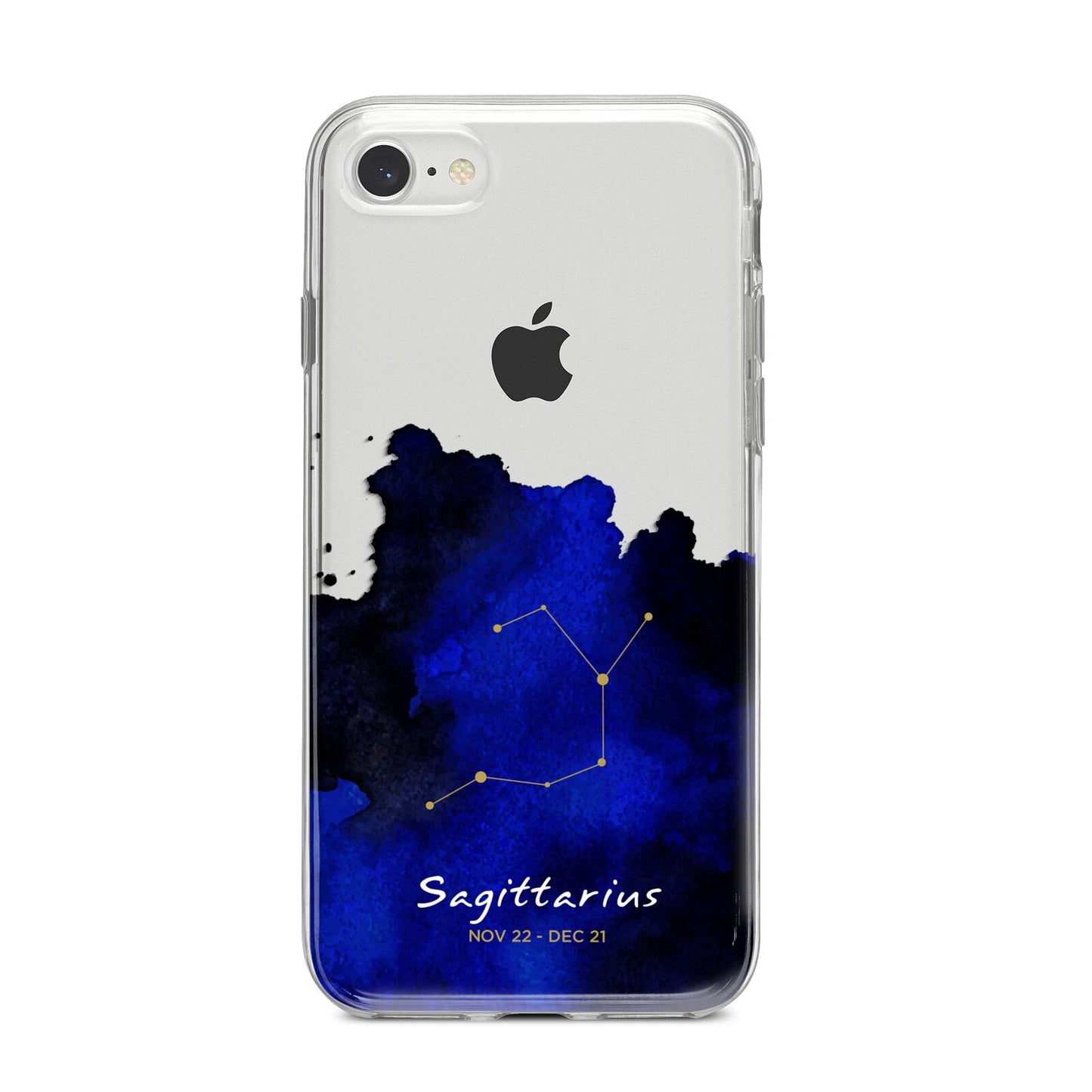 Personalised Zodiac Constellation Star Sign iPhone 8 Bumper Case on Silver iPhone