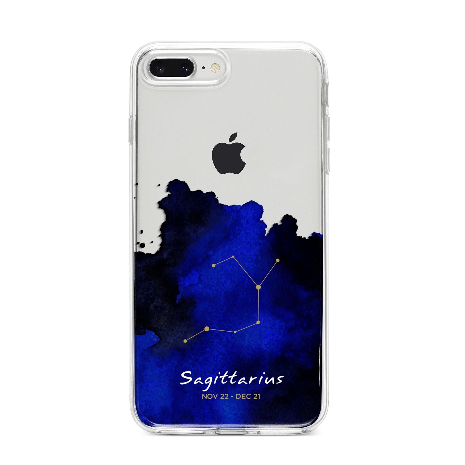 Personalised Zodiac Constellation Star Sign iPhone 8 Plus Bumper Case on Silver iPhone