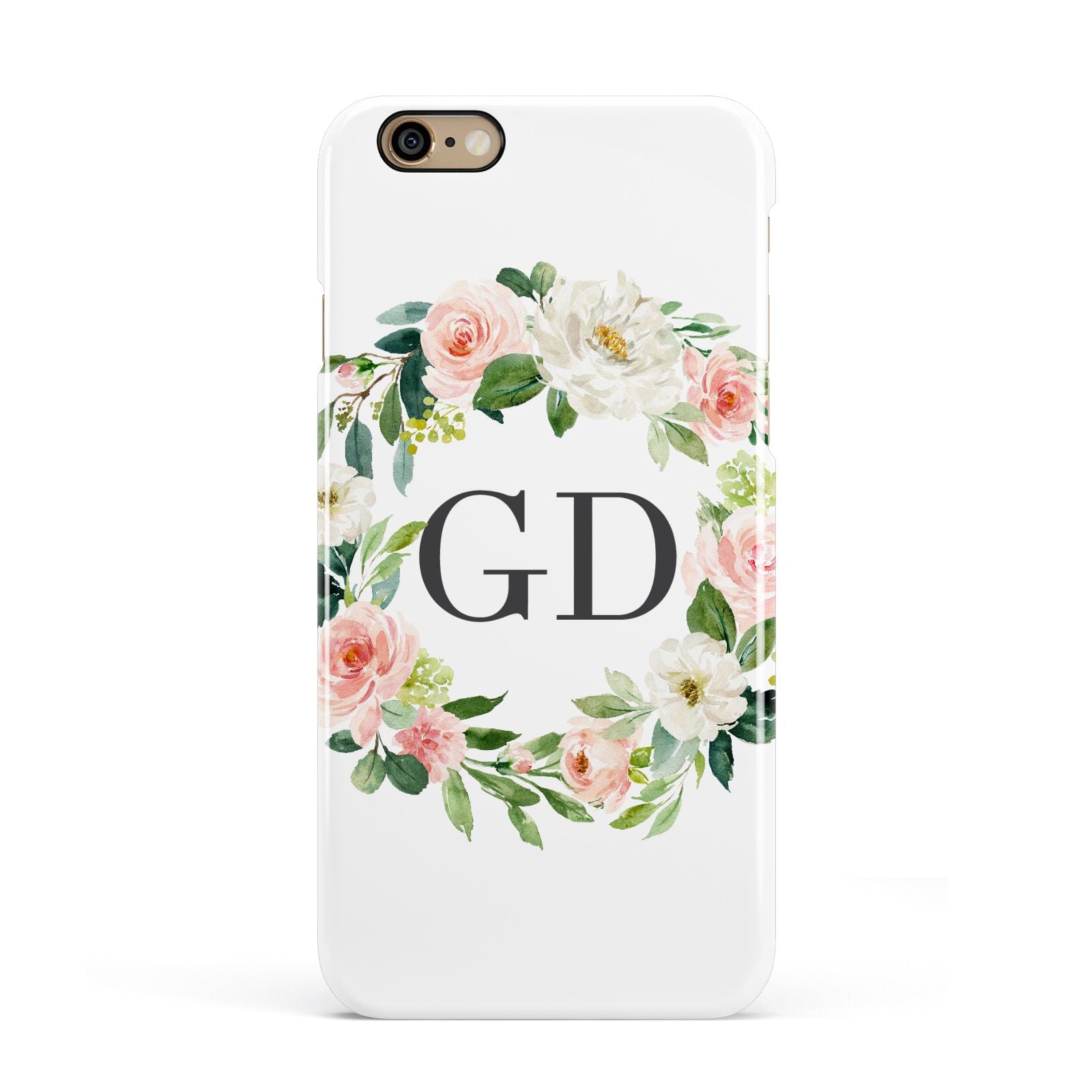 Personalised floral wreath Apple iPhone 6 3D Snap Case