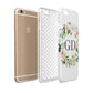 Personalised floral wreath Apple iPhone 6 3D Tough Case Expanded view
