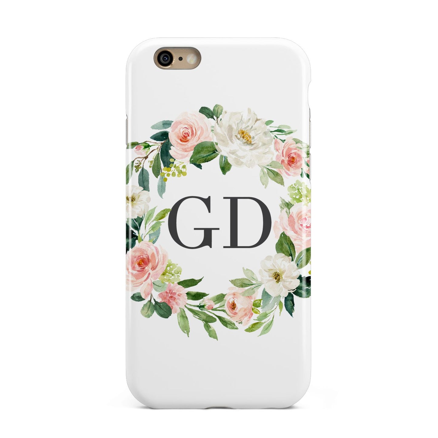 Personalised floral wreath Apple iPhone 6 3D Tough Case