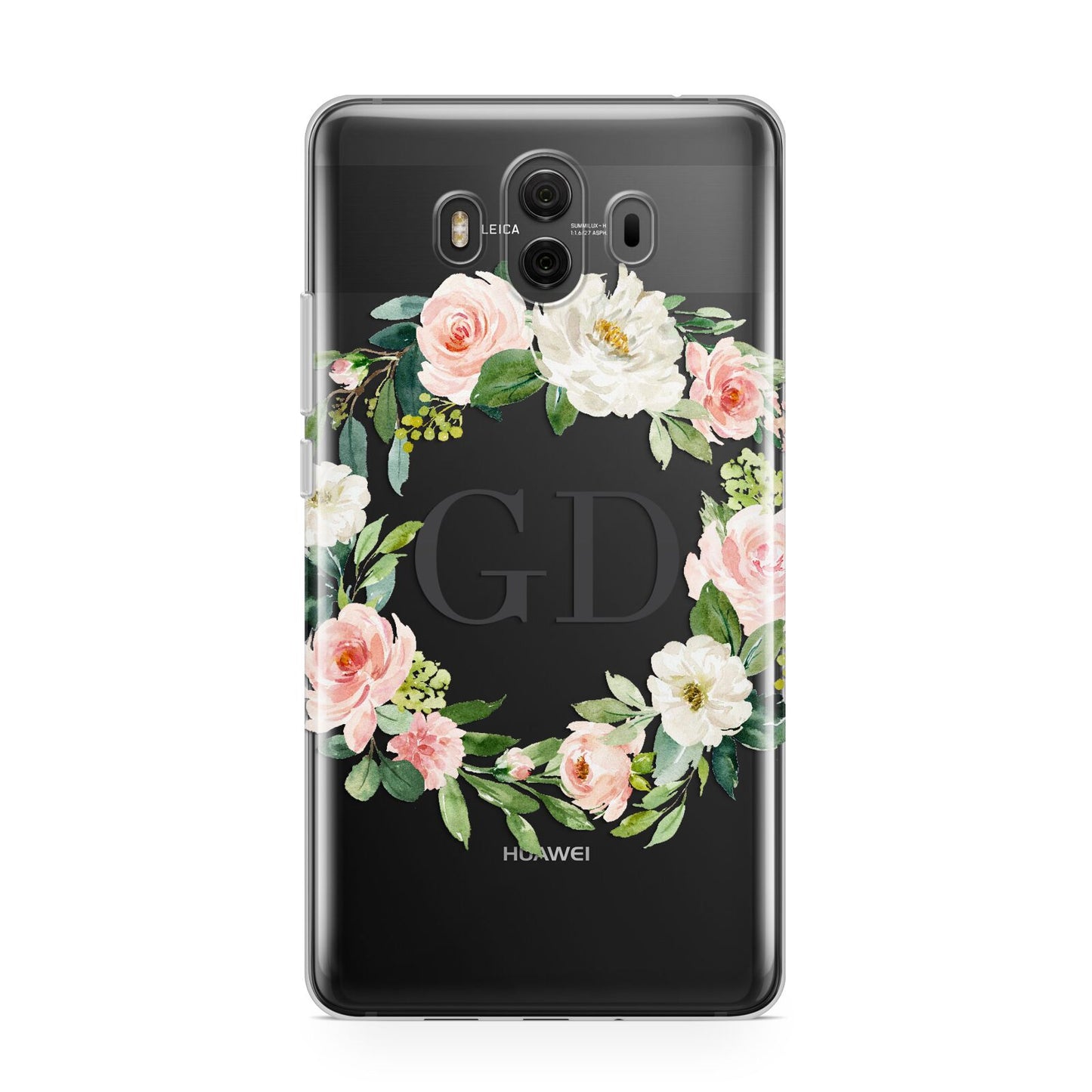 Personalised floral wreath Huawei Mate 10 Protective Phone Case