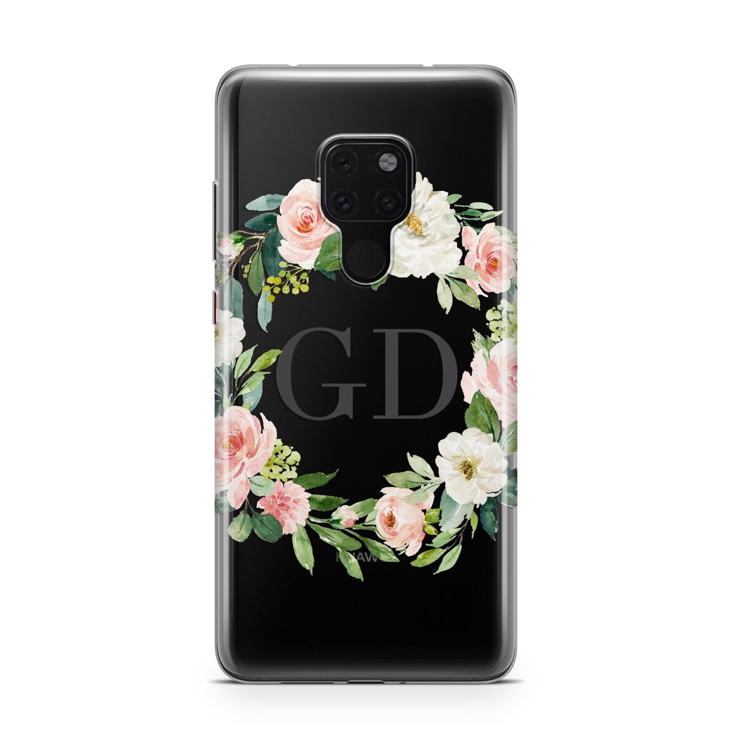 Personalised floral wreath Huawei Mate 20 Phone Case