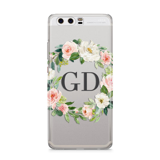 Personalised floral wreath Huawei P10 Phone Case