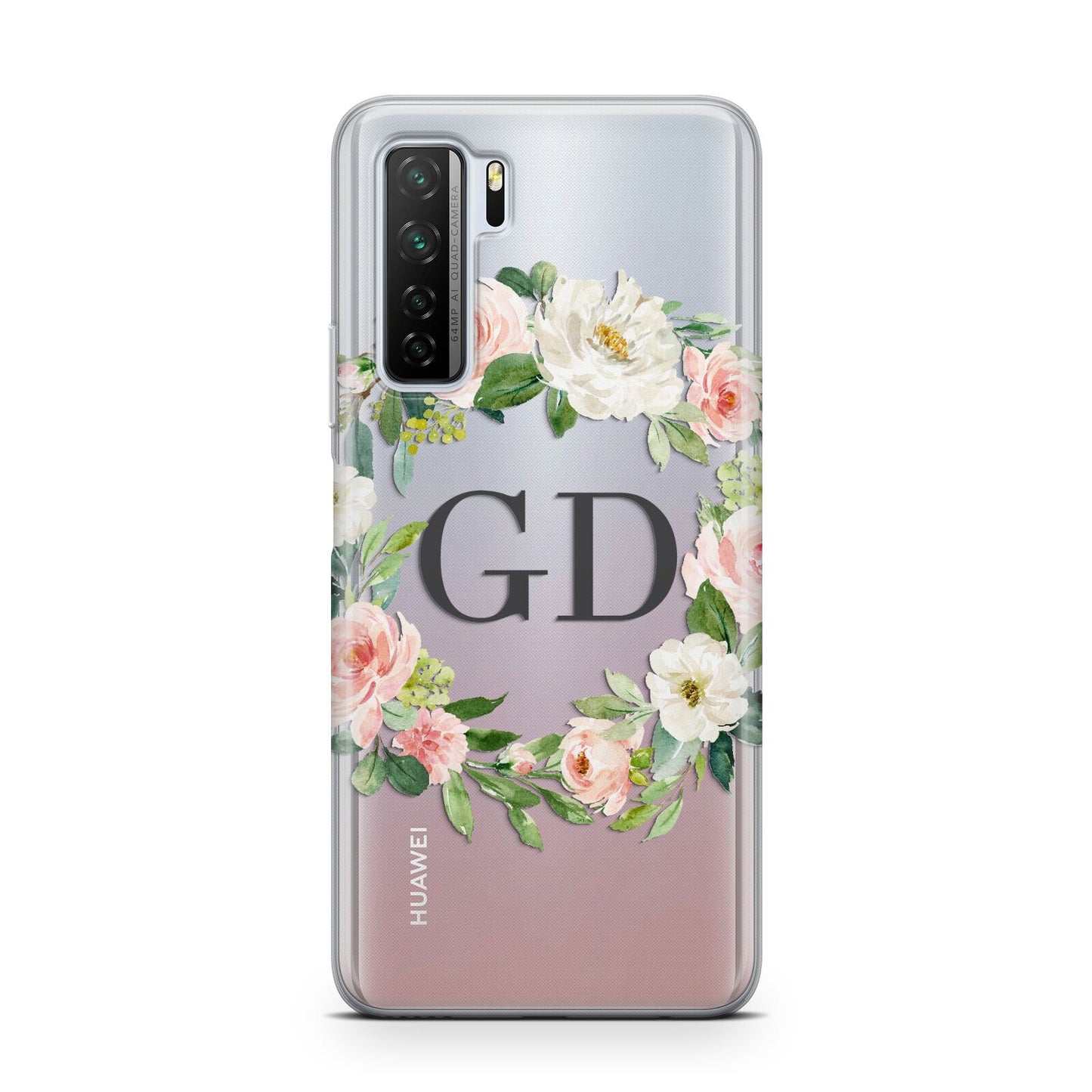 Personalised floral wreath Huawei P40 Lite 5G Phone Case