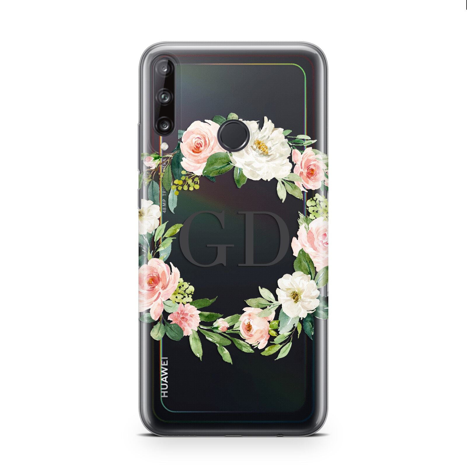 Personalised floral wreath Huawei P40 Lite E Phone Case