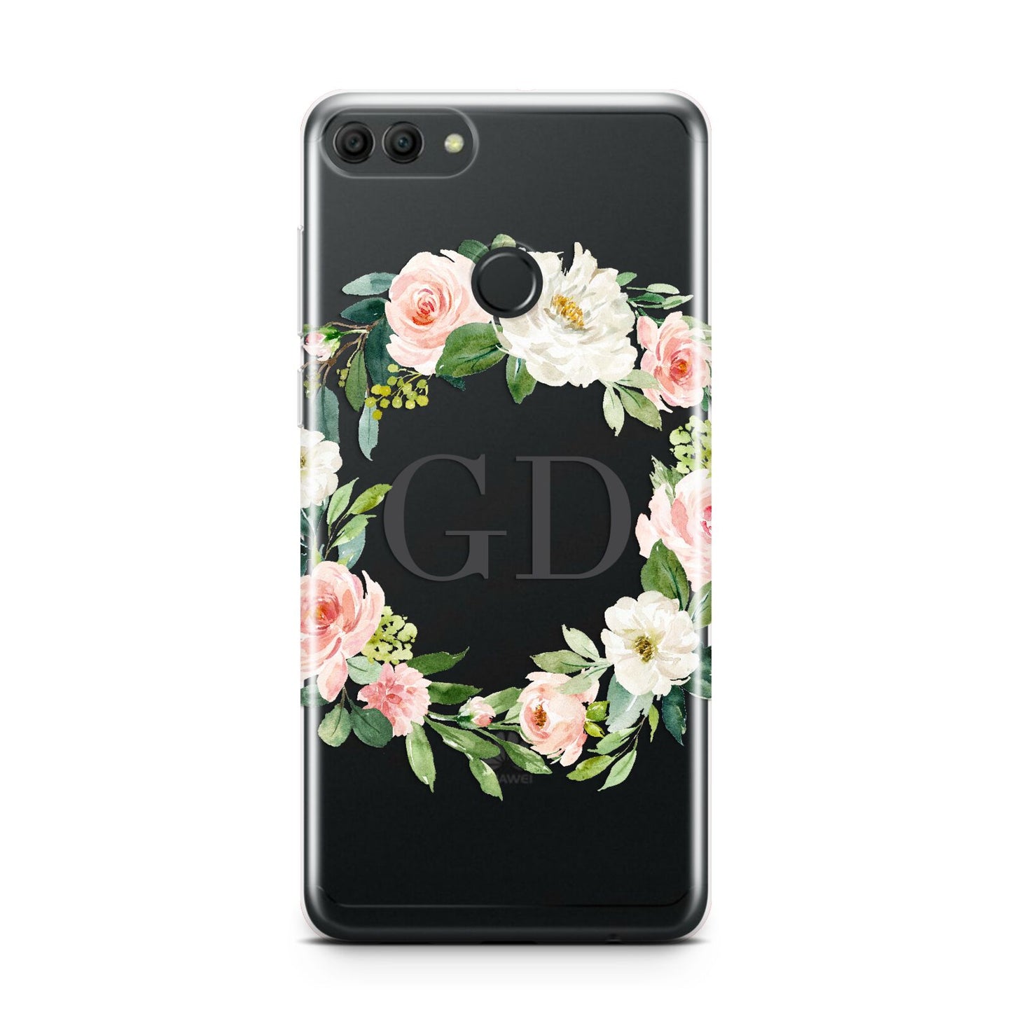 Personalised floral wreath Huawei Y9 2018