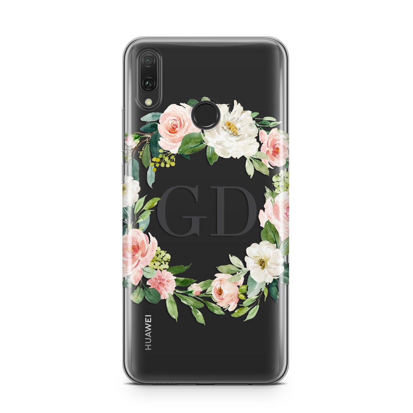 Personalised floral wreath Huawei Y9 2019