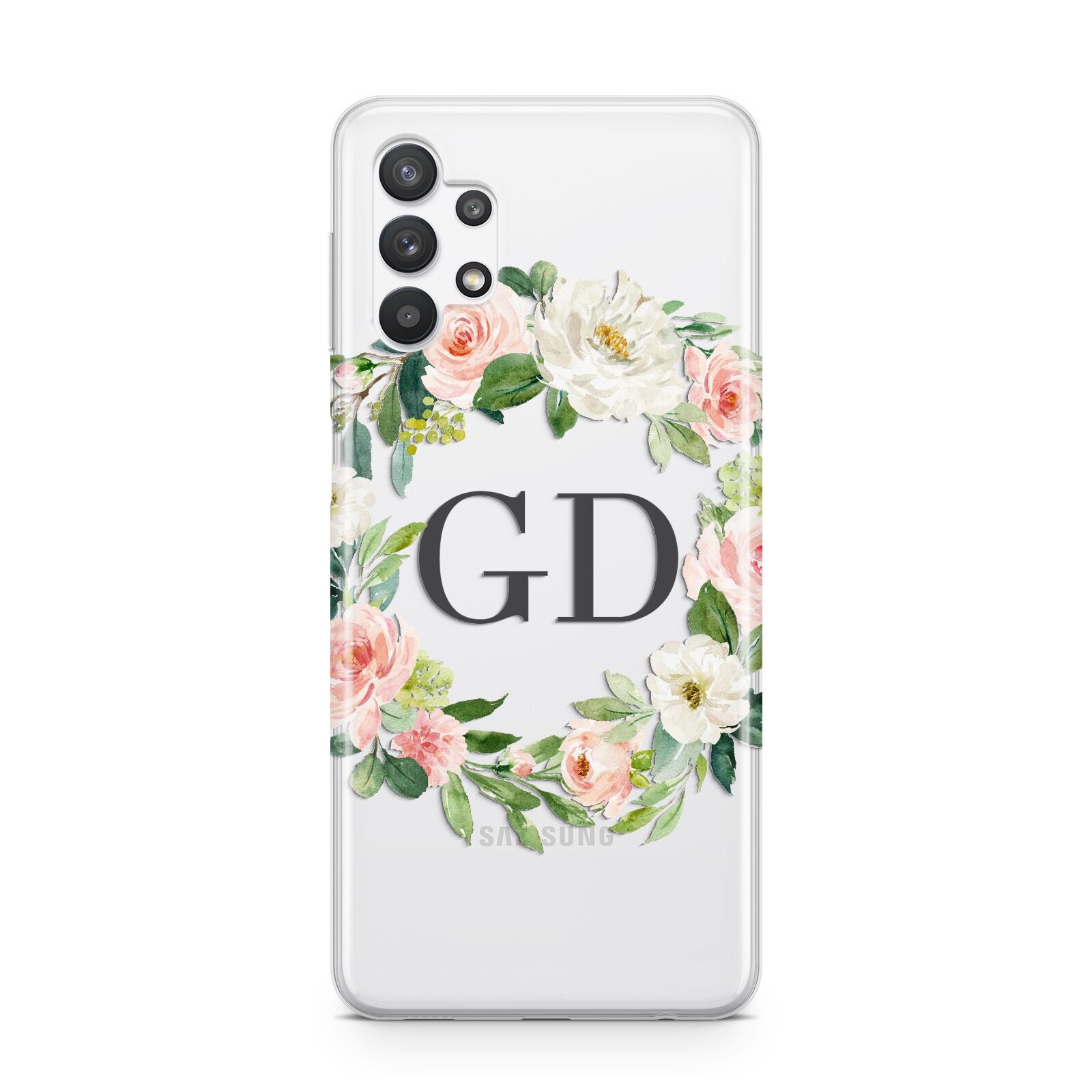 Personalised floral wreath Samsung A32 5G Case