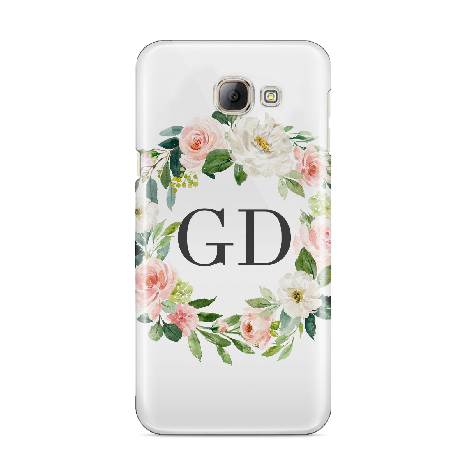 Personalised floral wreath Samsung Galaxy A8 2016 Case