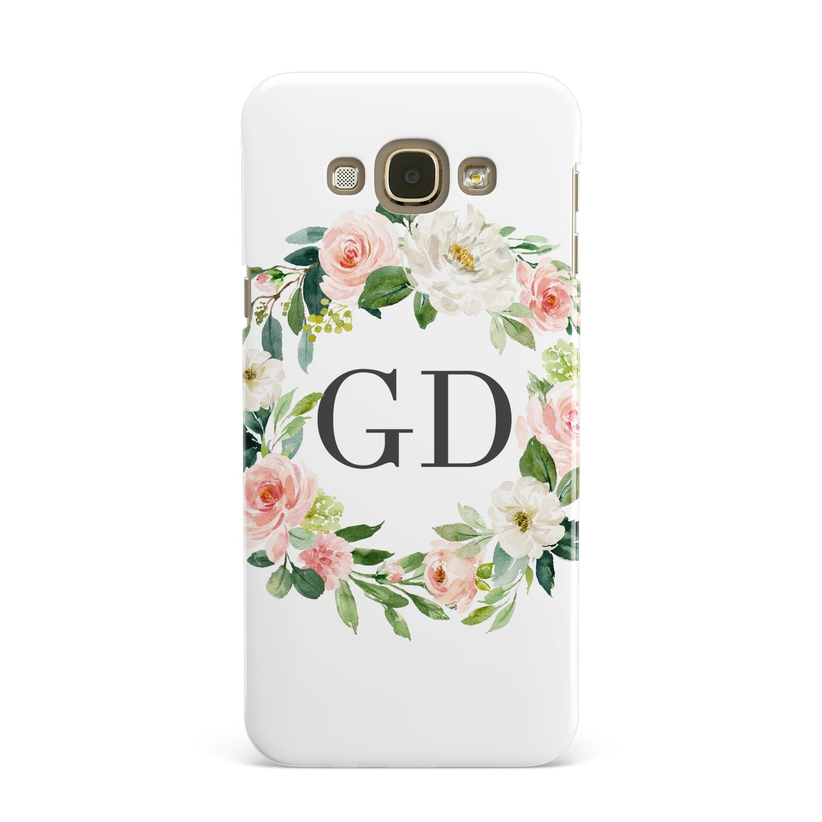 Personalised floral wreath Samsung Galaxy A8 Case