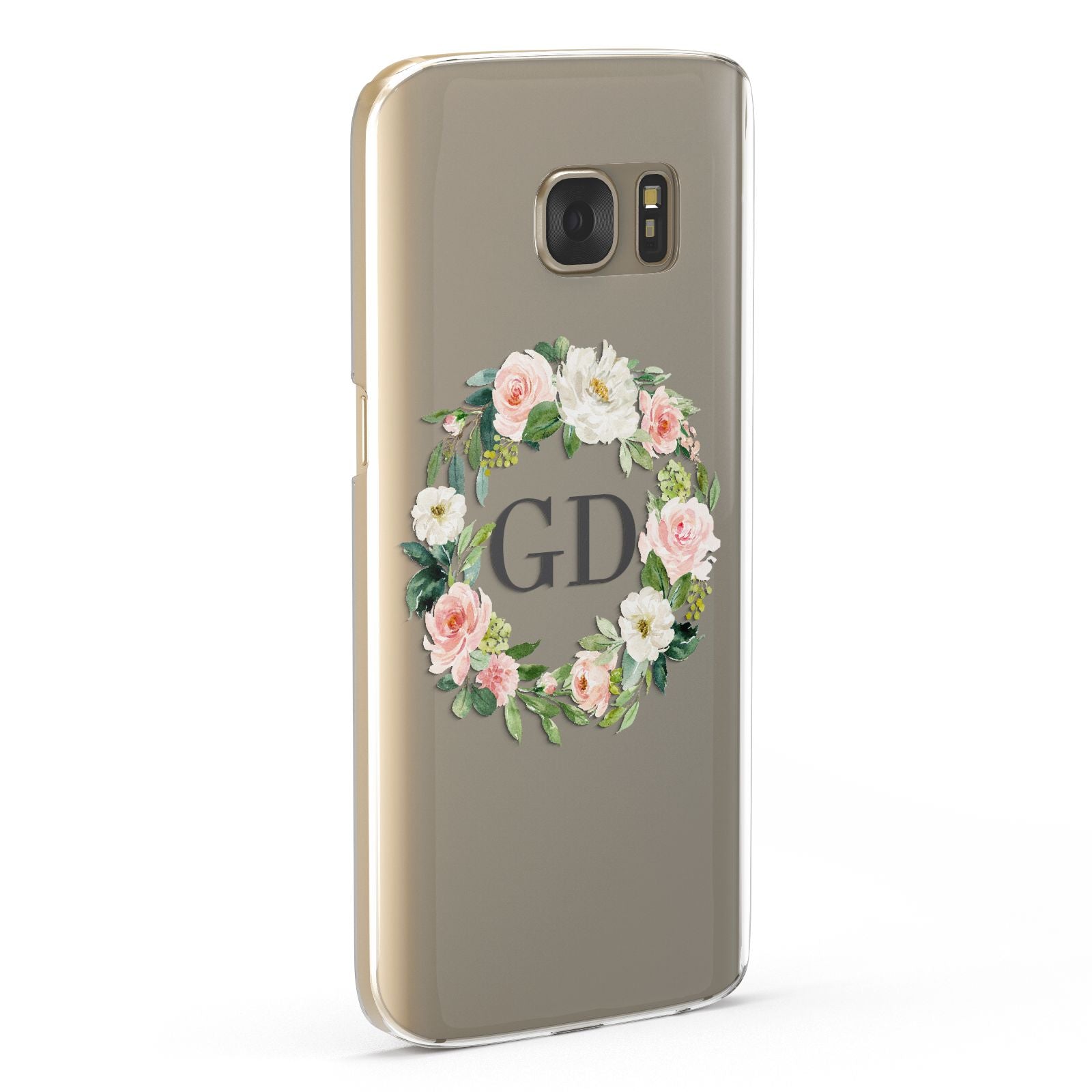 Personalised floral wreath Samsung Galaxy Case Fourty Five Degrees