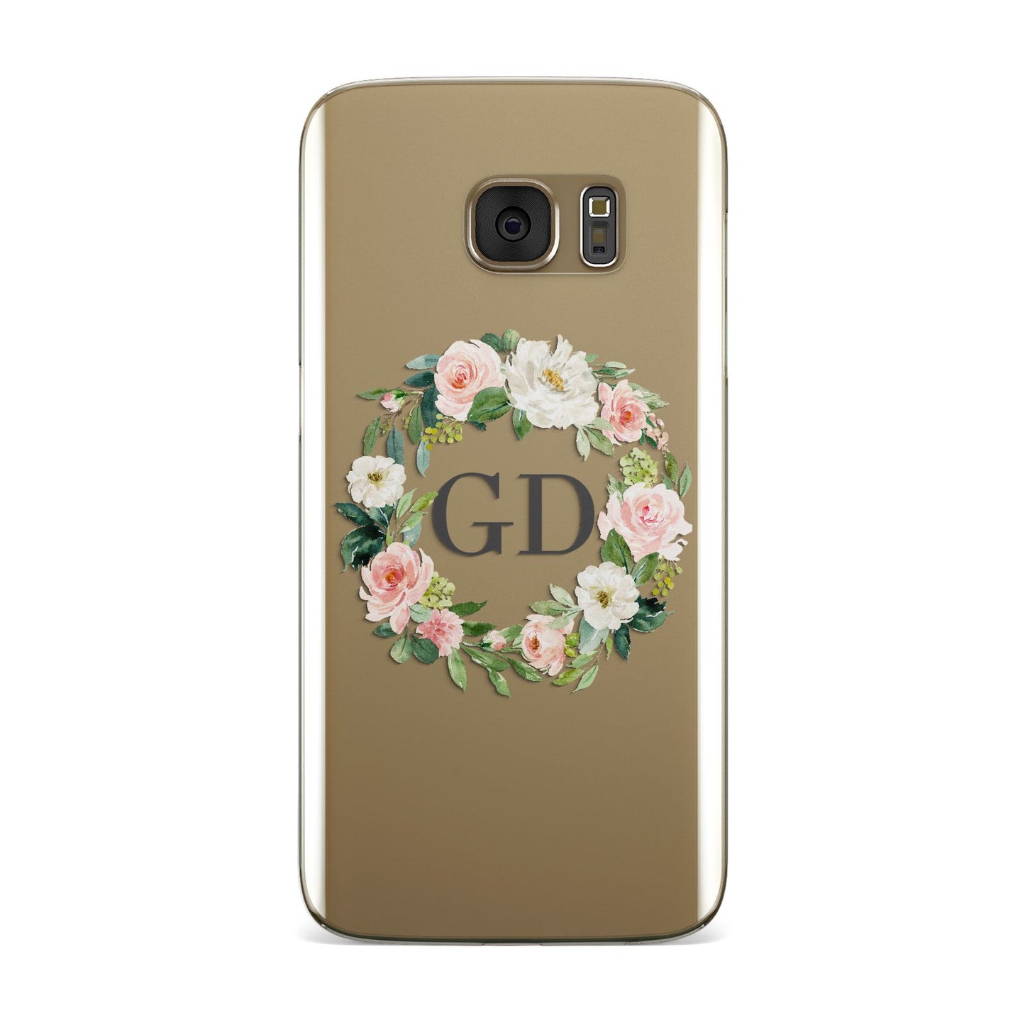 Personalised floral wreath Samsung Galaxy Case