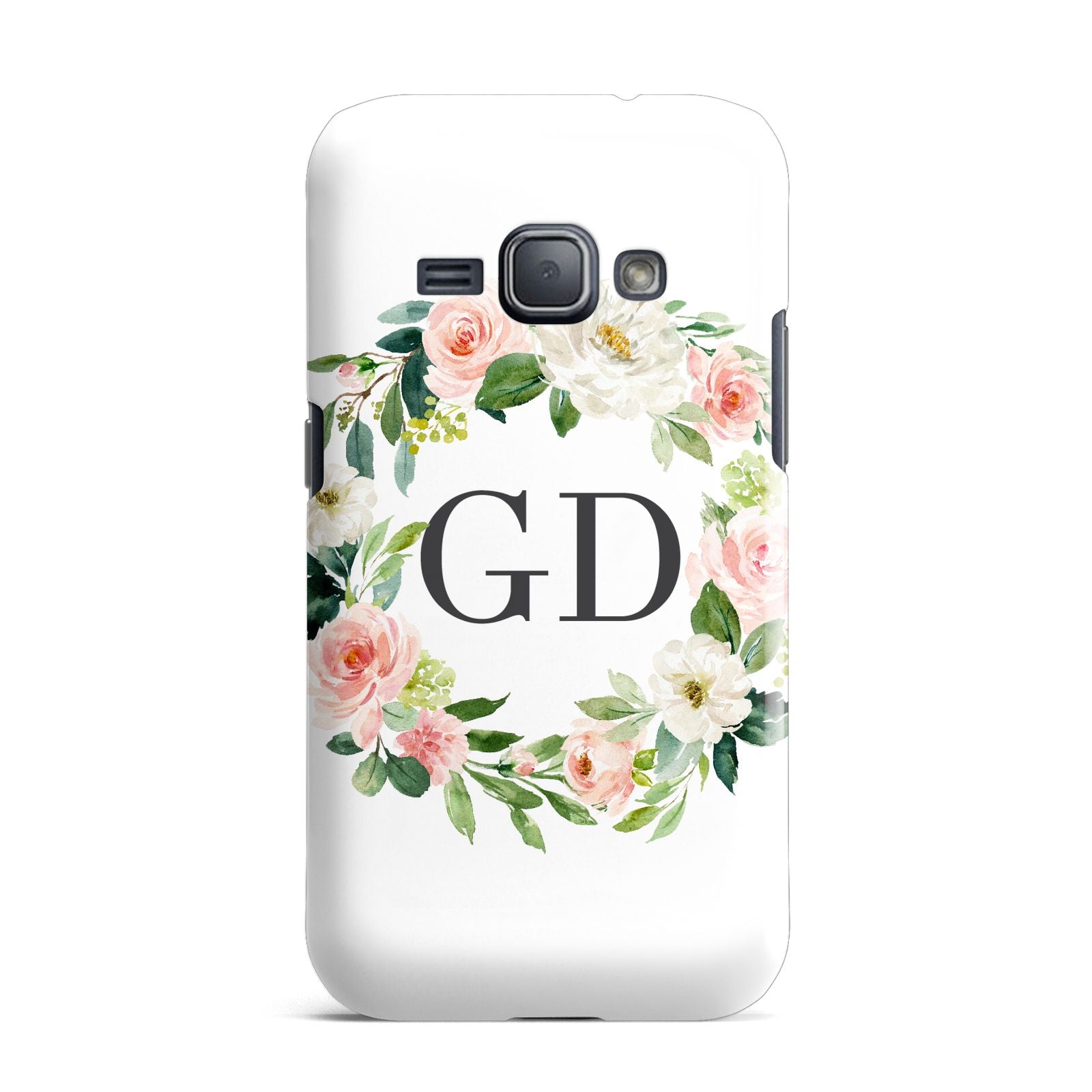 Personalised floral wreath Samsung Galaxy J1 2016 Case
