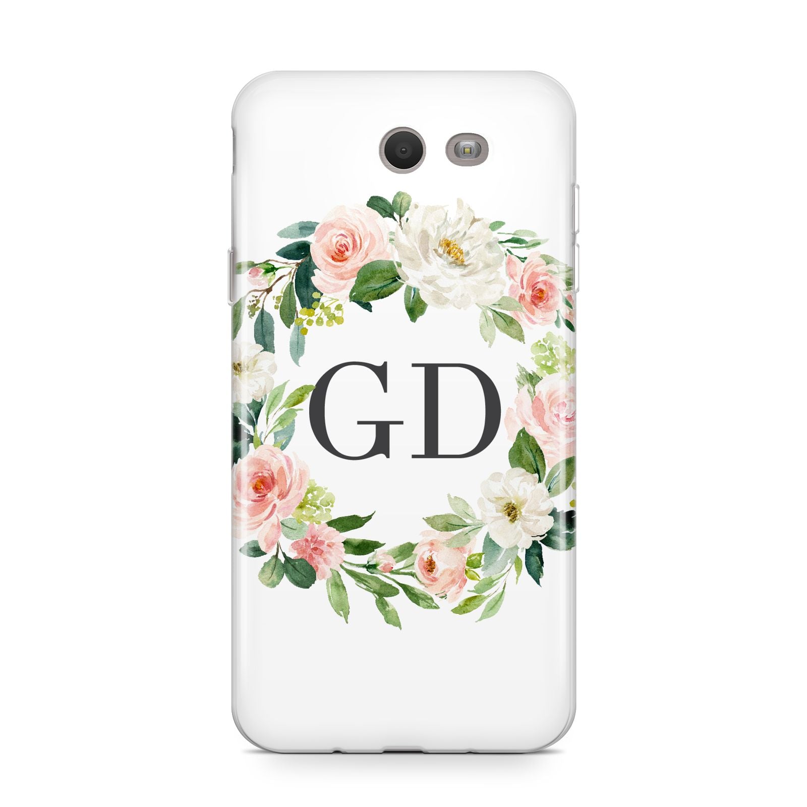Personalised floral wreath Samsung Galaxy J7 2017 Case