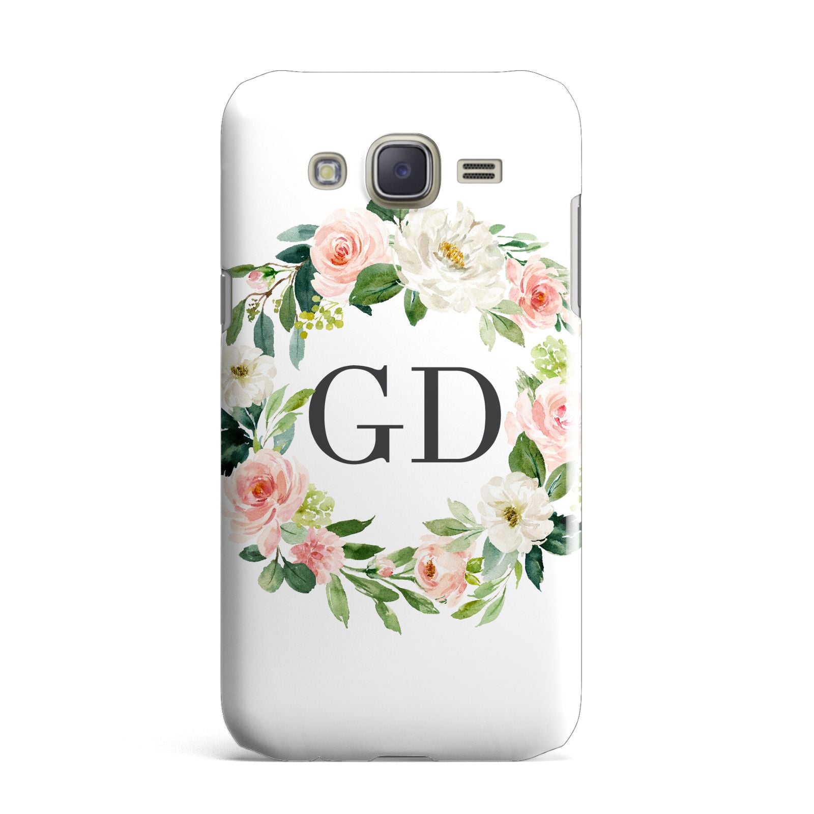 Personalised floral wreath Samsung Galaxy J7 Case