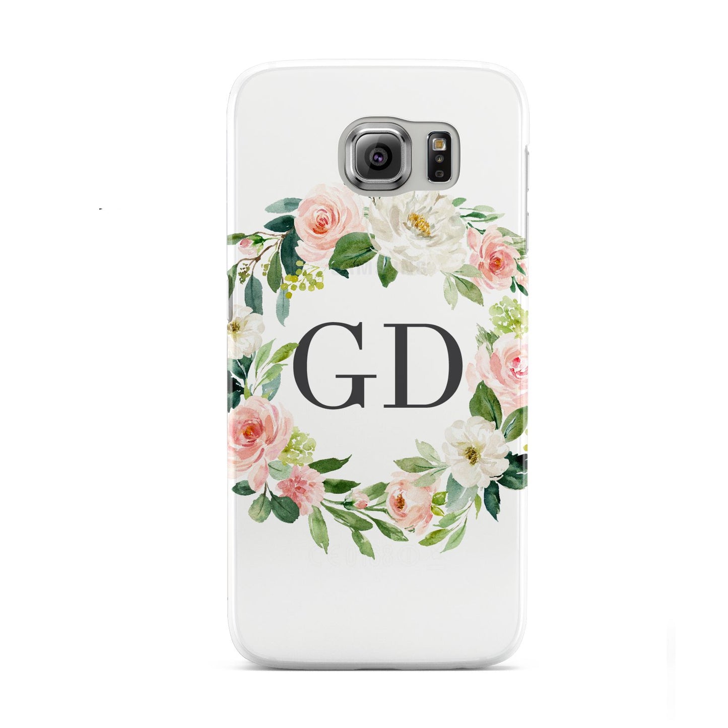 Personalised floral wreath Samsung Galaxy S6 Case
