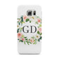Personalised floral wreath Samsung Galaxy S6 Edge Case