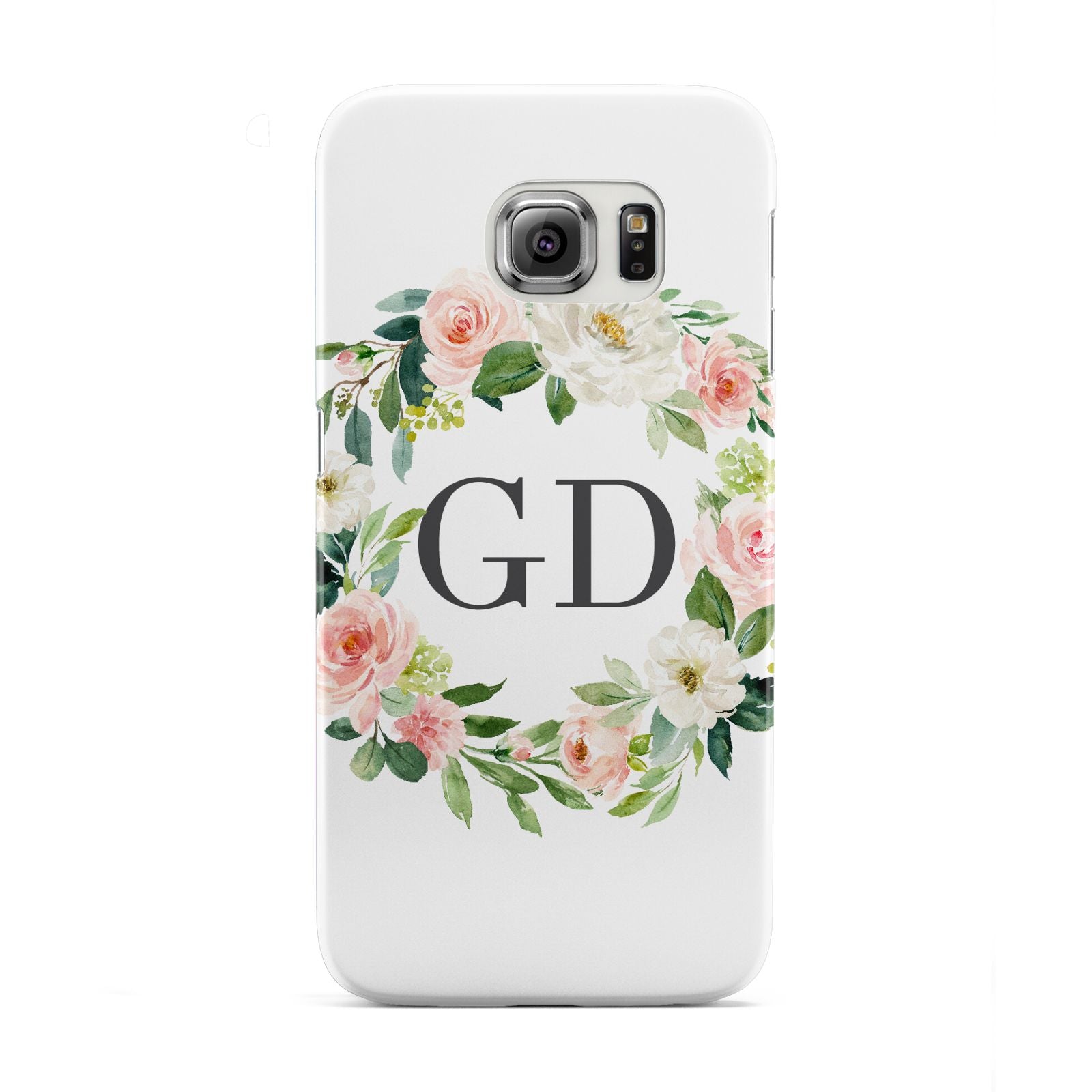 Personalised floral wreath Samsung Galaxy S6 Edge Case