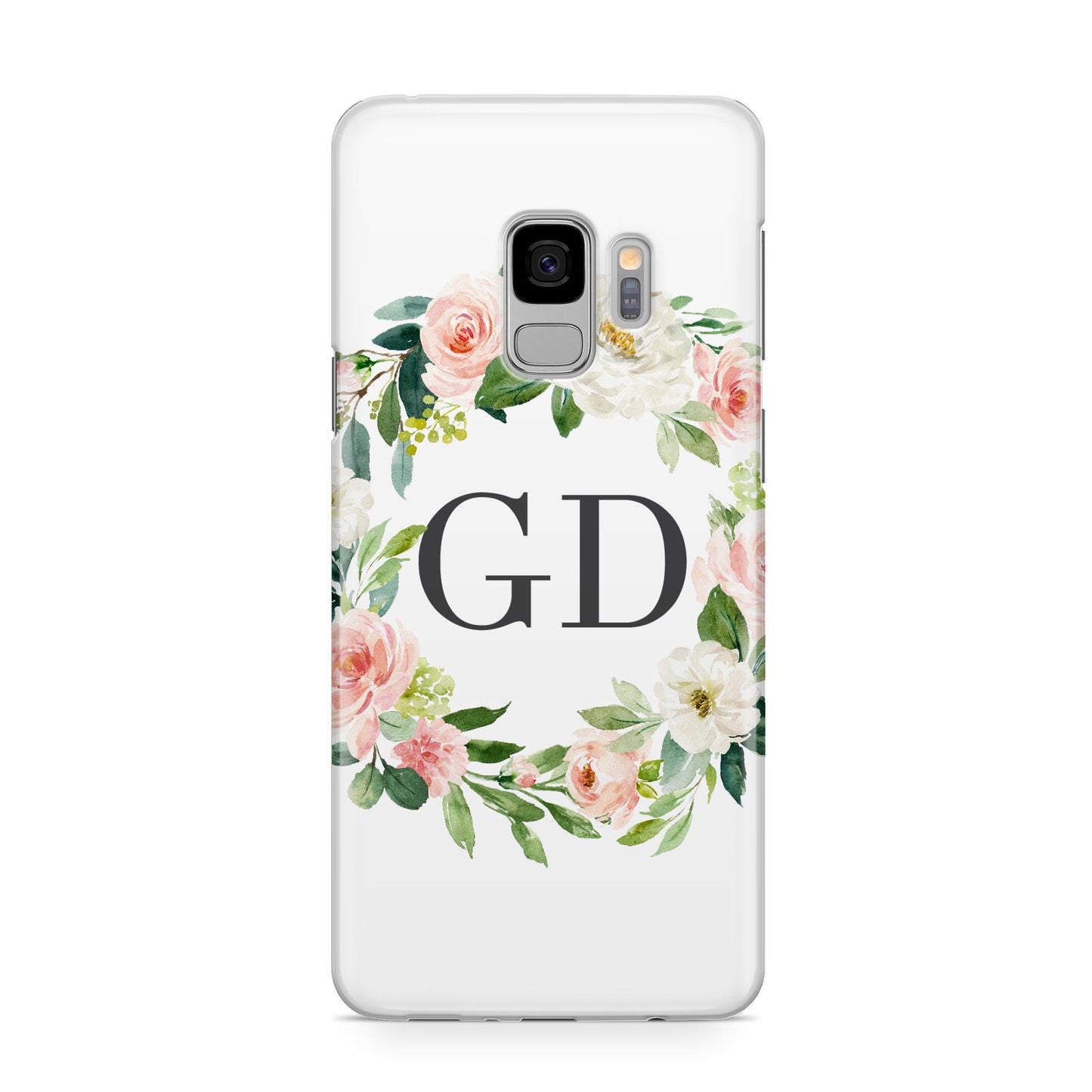 Personalised floral wreath Samsung Galaxy S9 Case