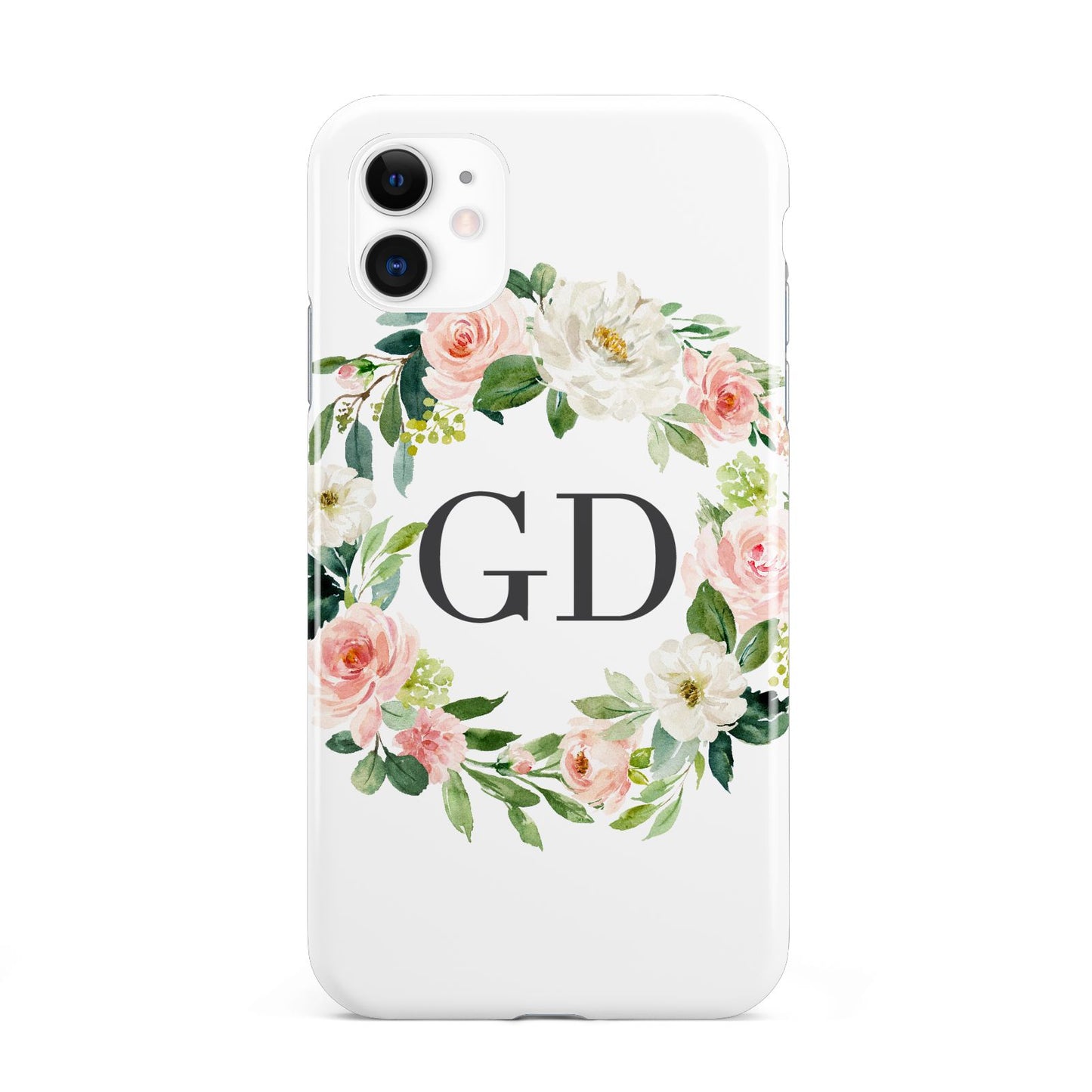 Personalised floral wreath iPhone 11 3D Tough Case