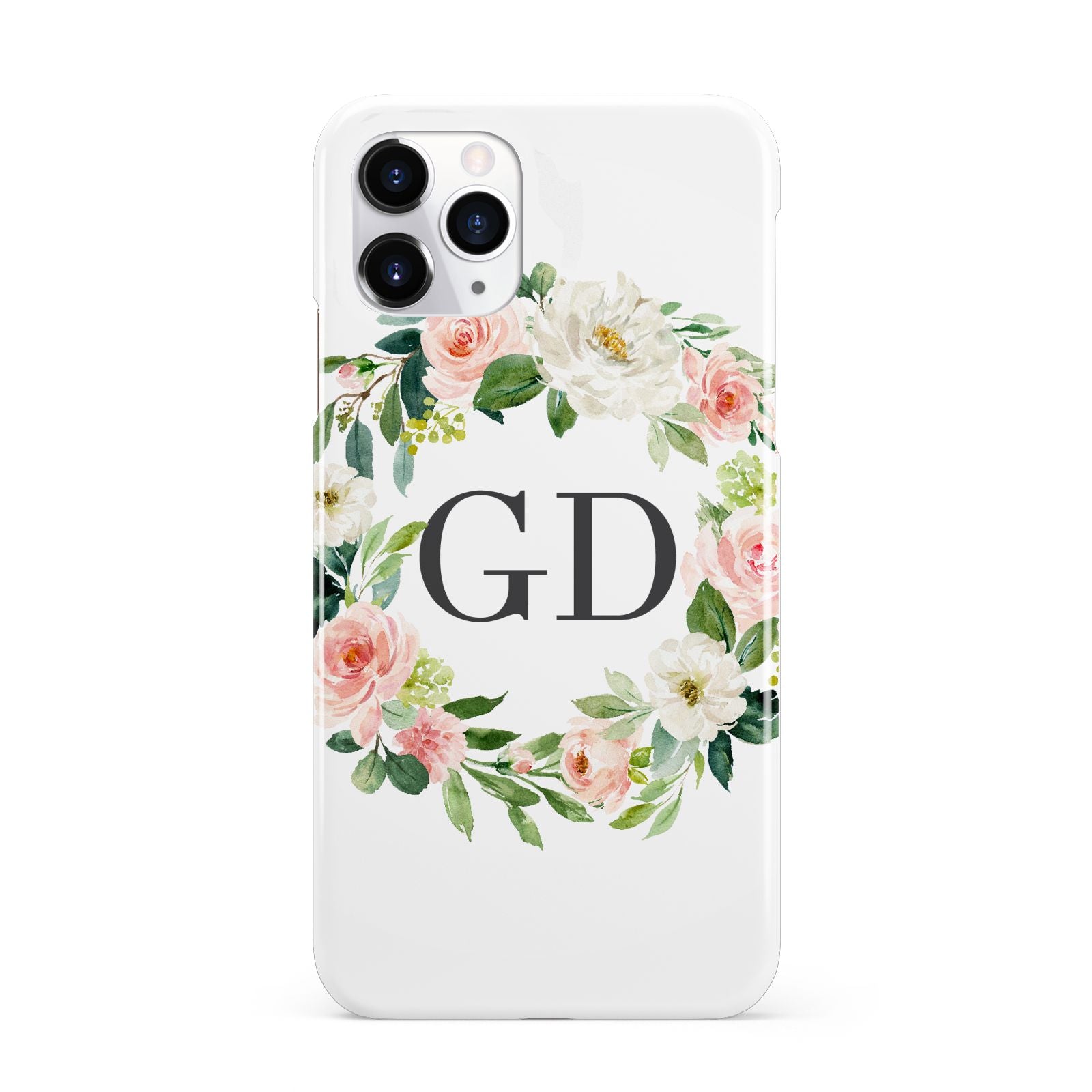 Personalised floral wreath iPhone 11 Pro 3D Snap Case