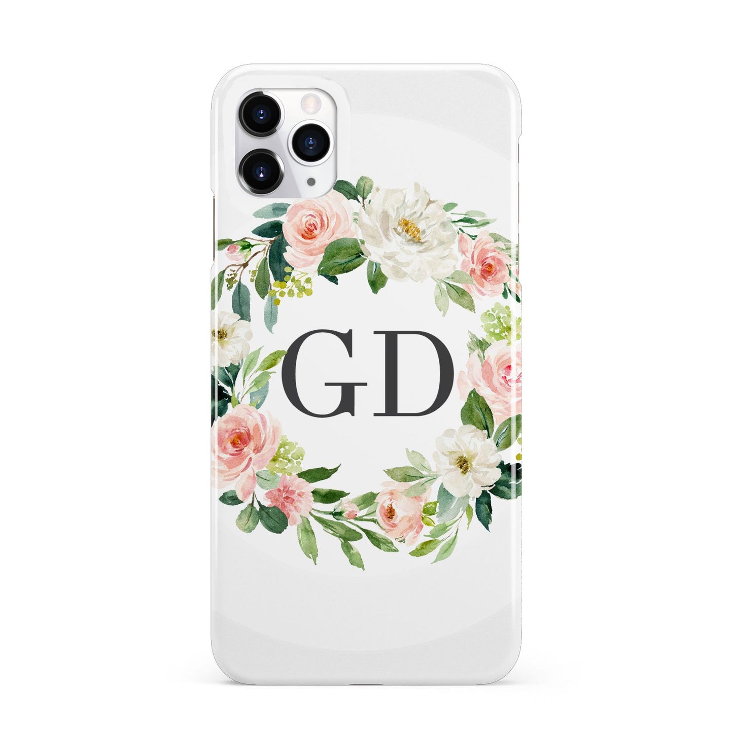 Personalised floral wreath iPhone 11 Pro Max 3D Snap Case