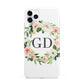 Personalised floral wreath iPhone 11 Pro Max 3D Tough Case