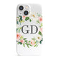 Personalised floral wreath iPhone 13 Mini Full Wrap 3D Snap Case