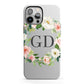 Personalised floral wreath iPhone 13 Pro Max Full Wrap 3D Tough Case