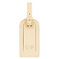 Personalised Ivory Saffiano Leather Luggage Tag