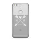 Personalised White Couples Date Initials Clear Google Case