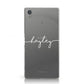 Personalised White Handwritten Name Custom Sony Xperia Case