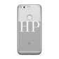Personalised White Initials On Clear Google Case