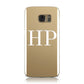 Personalised White Initials On Clear Samsung Galaxy Case