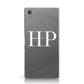 Personalised White Initials On Clear Sony Xperia Case