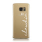 Personalised White Name & Heart Handwriting Samsung Galaxy Case