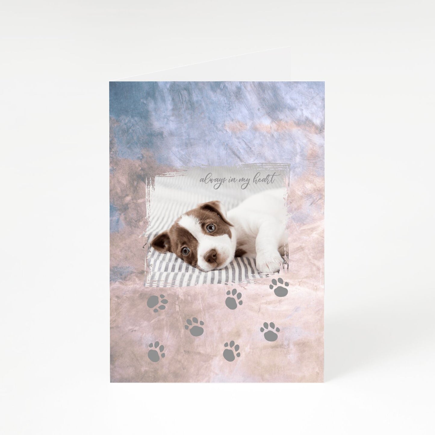 Pet Photo Personalised A5 Greetings Card