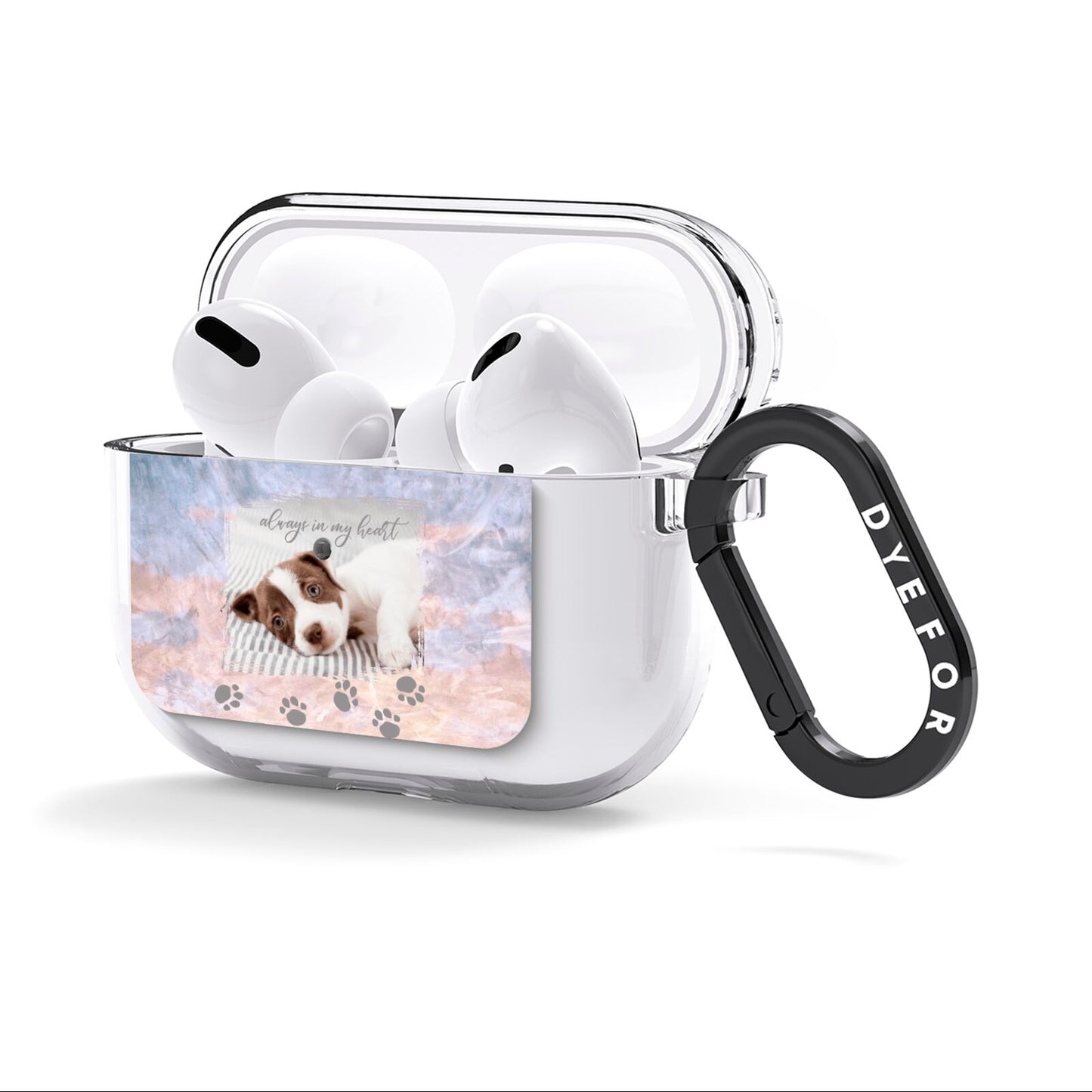 Pet Photo Personalised AirPods Clear Case 3rd Gen Side Image