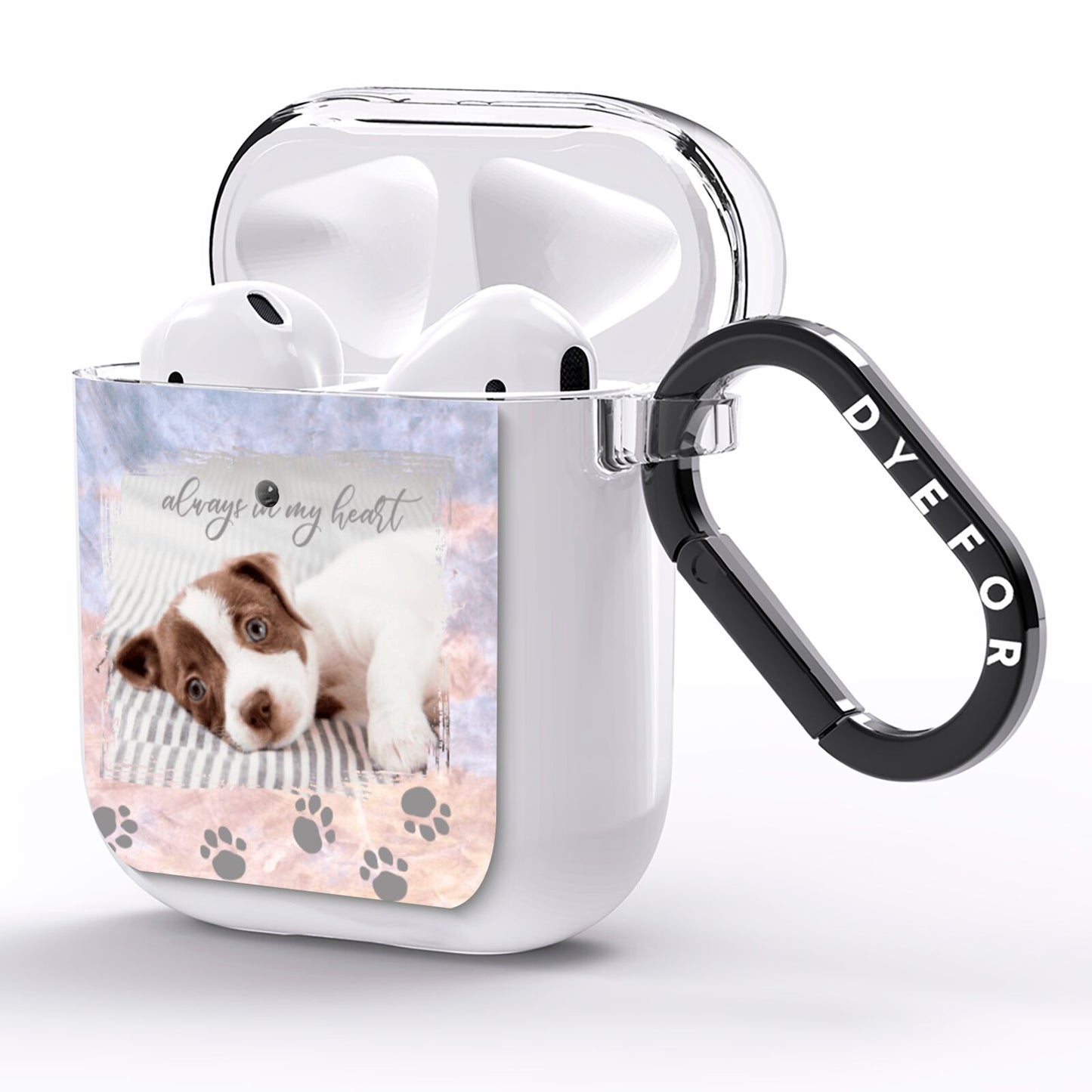 Pet Photo Personalised AirPods Clear Case Side Image
