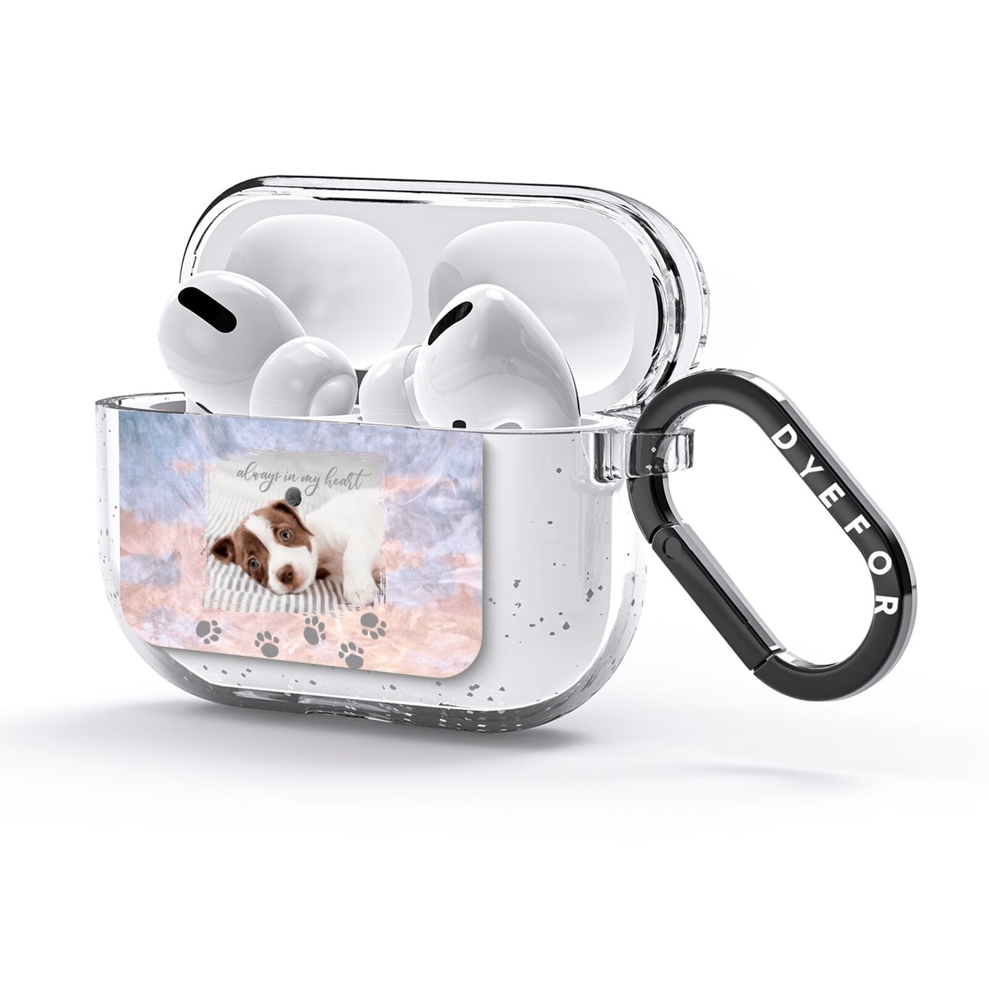 Pet Photo Personalised AirPods Glitter Case 3rd Gen Side Image