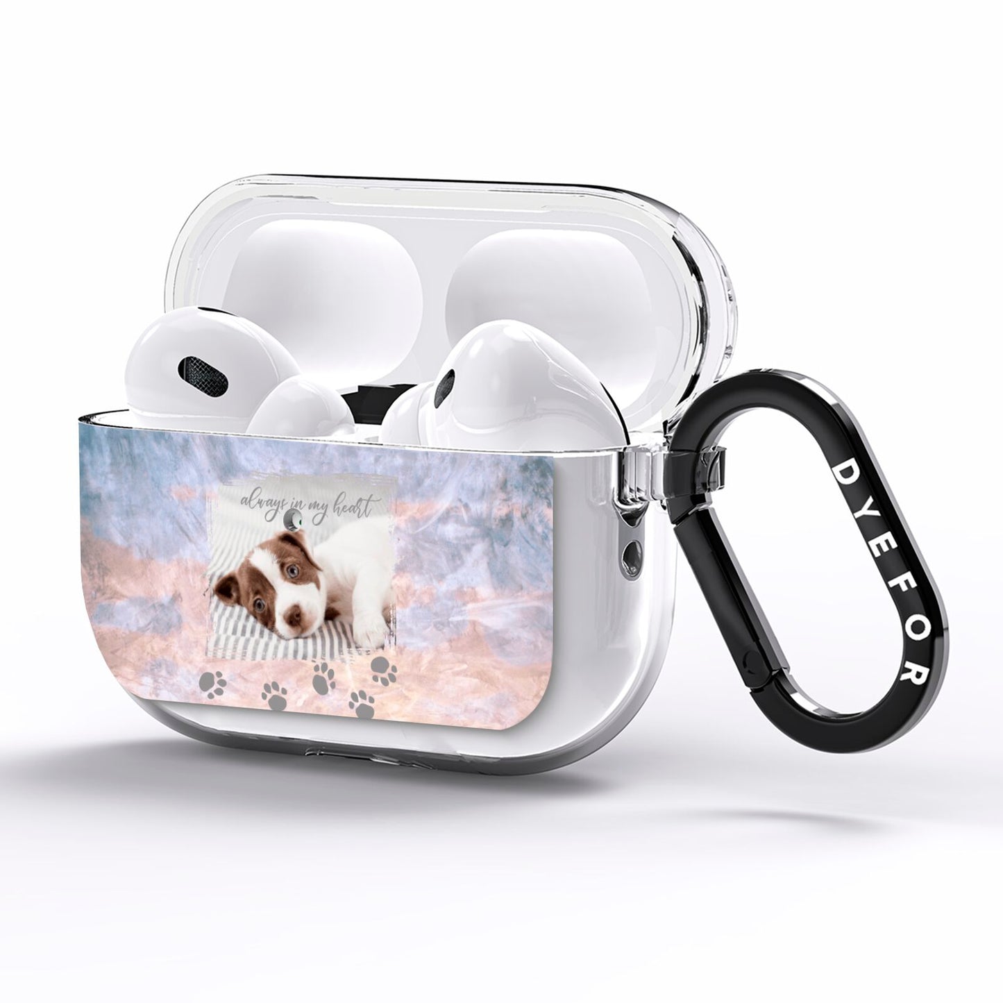 Pet Photo Personalised AirPods Pro Clear Case Side Image