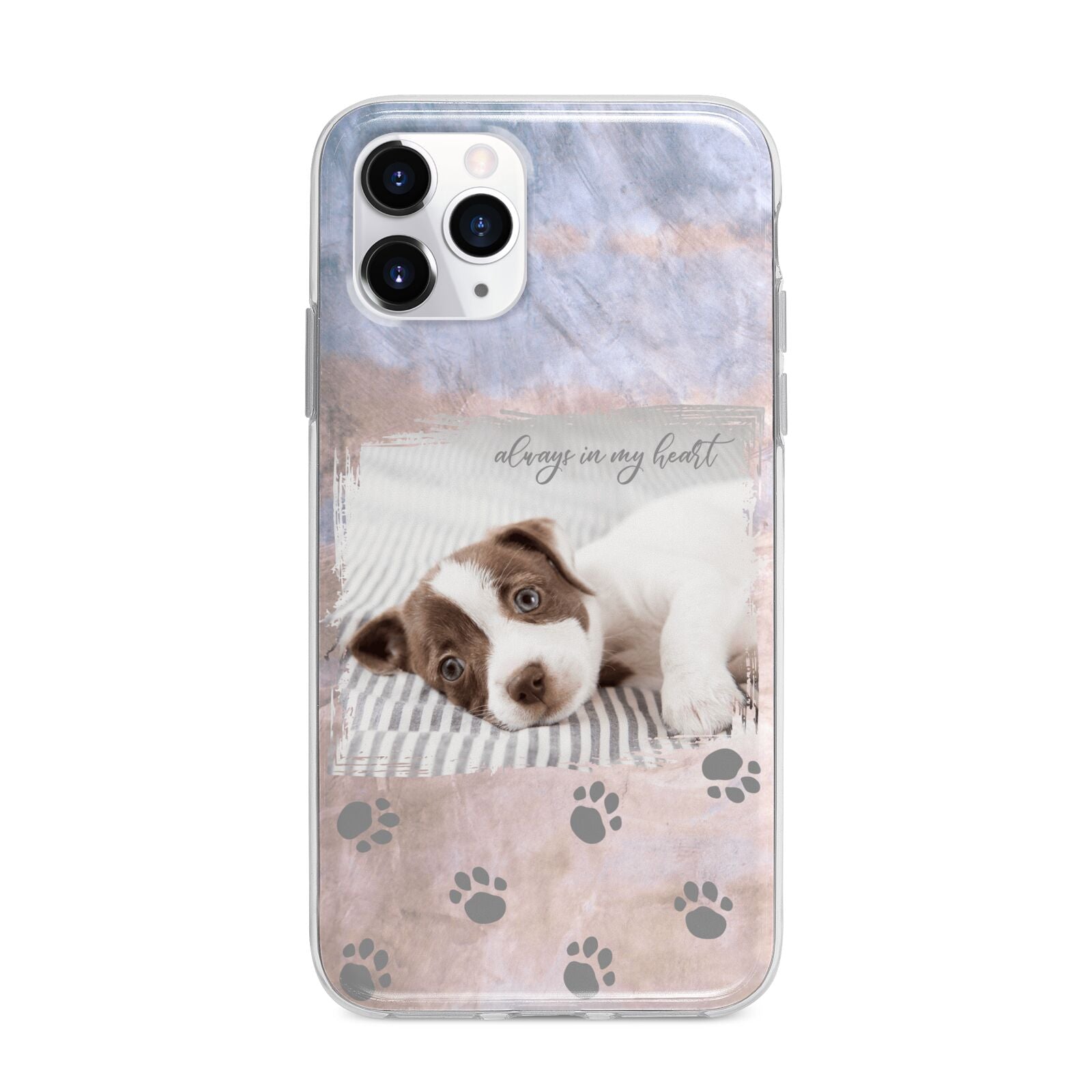 Pet Photo Personalised Apple iPhone 11 Pro in Silver with Bumper Case