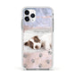 Pet Photo Personalised Apple iPhone 11 Pro in Silver with White Impact Case