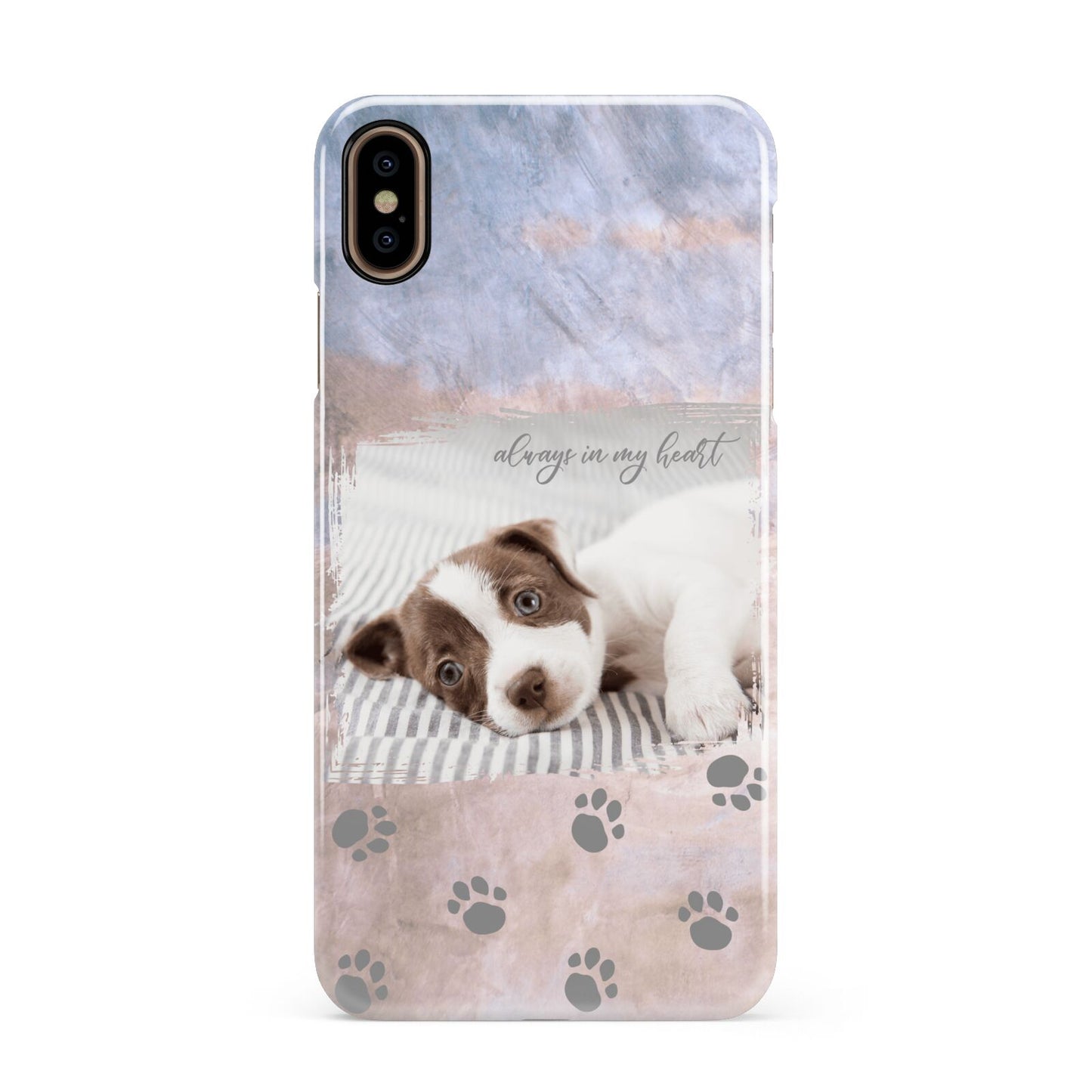 Pet Photo Personalised Apple iPhone Xs Max 3D Snap Case