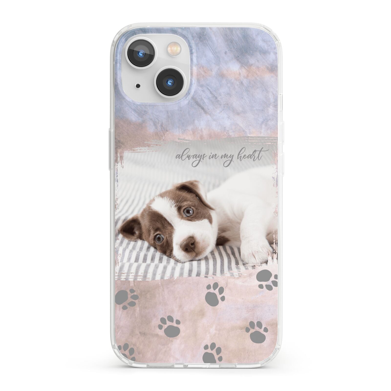 Pet Photo Personalised iPhone 13 Clear Bumper Case