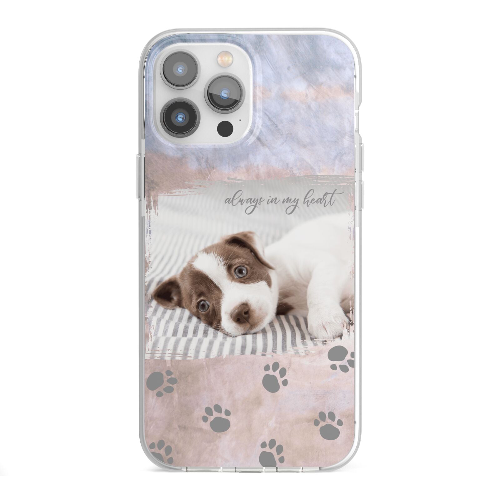 Pet Photo Personalised iPhone 13 Pro Max TPU Impact Case with White Edges