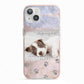 Pet Photo Personalised iPhone 13 TPU Impact Case with Pink Edges